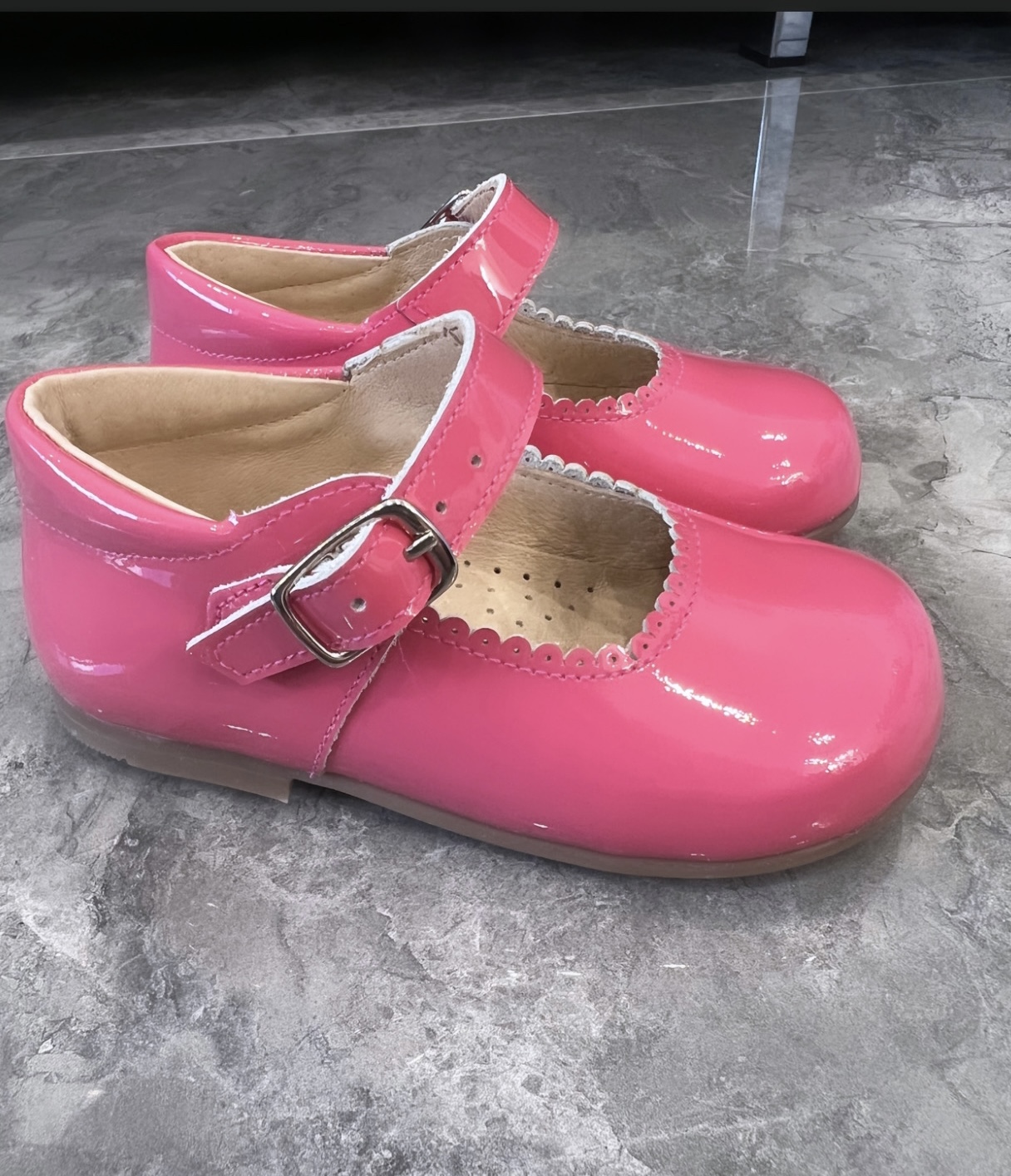 TNY Mary Jane Hot Pink Patent Shoes