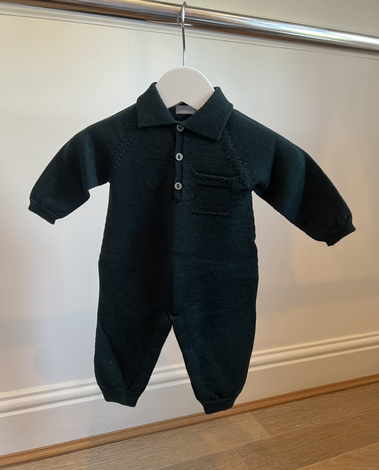 Wedoble Forest Green Footless Babygrow
