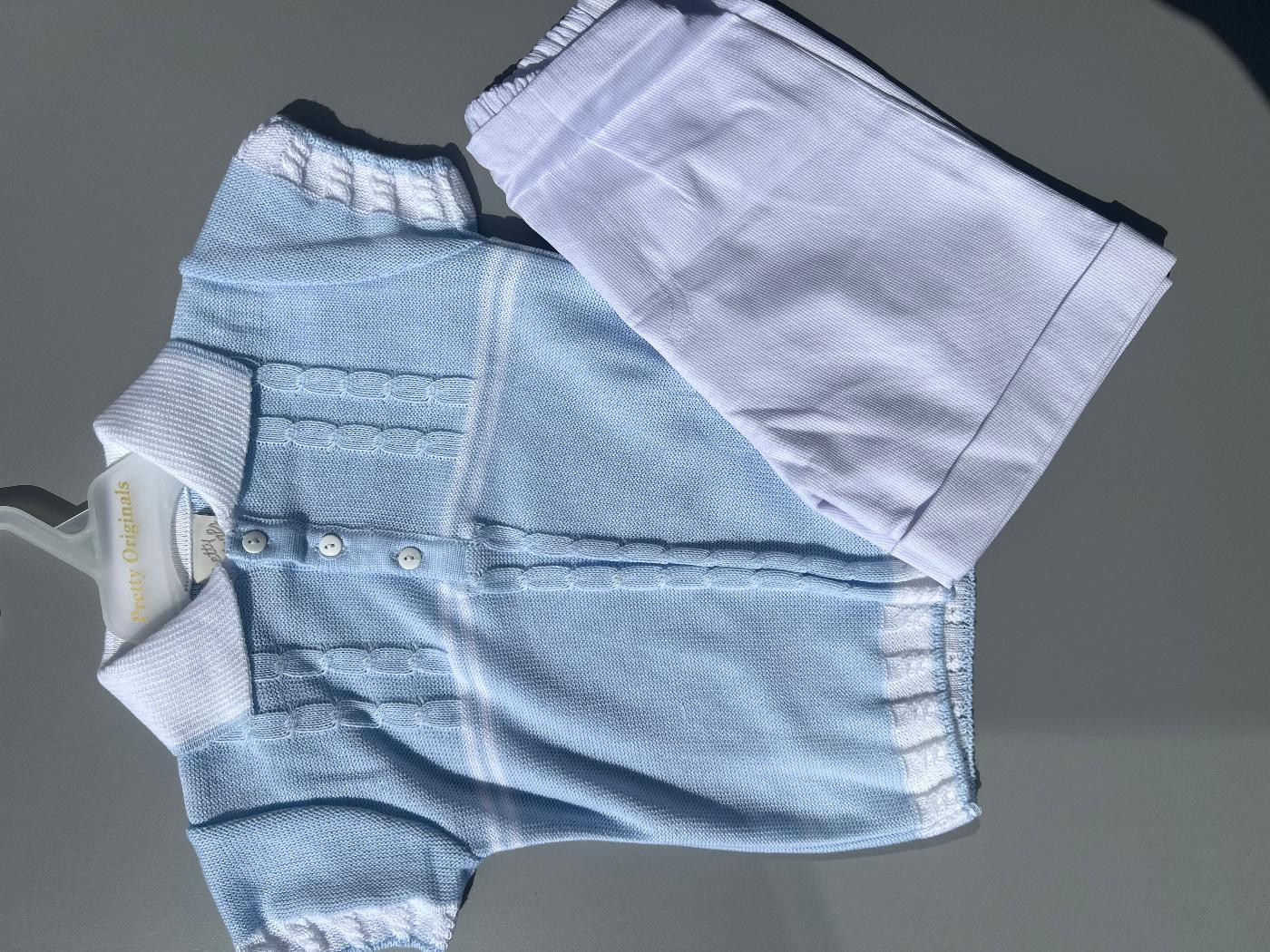 Pretty Originals Polo Knit Top & Smart Shorts