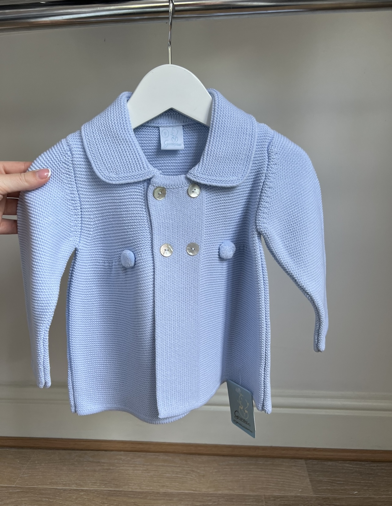 Granlei Boys Blue Pom Knit Jacket